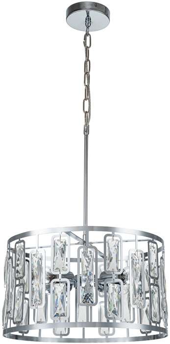 Люстра подвесная шириной 40 см Escada Glow 2102/4S Chrome Е27*60W