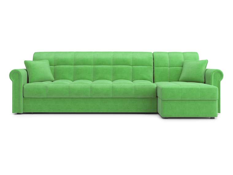Угловой диван-кровать Палермо 1.2 светло-зеленого цвета