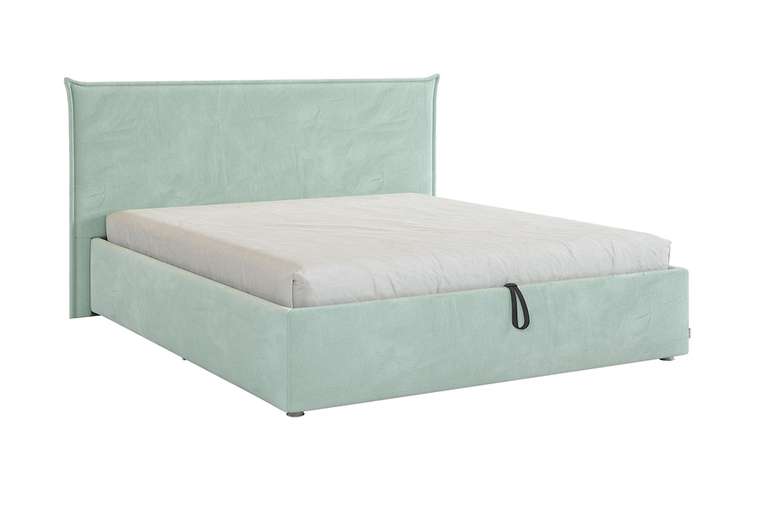 Кровать Лада 160х200 мятного цвета с подъемным механизмом