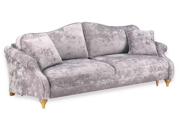 Прямой диван-кровать Бьюти Премиум розового цвета
