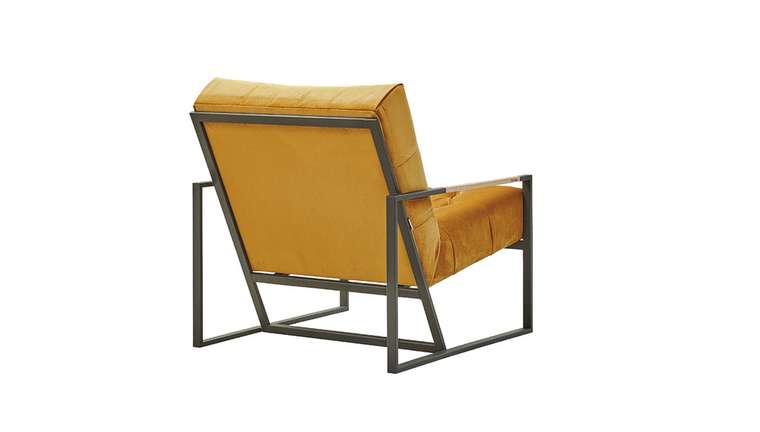 Кресло Alva Armchair горчичного цвета