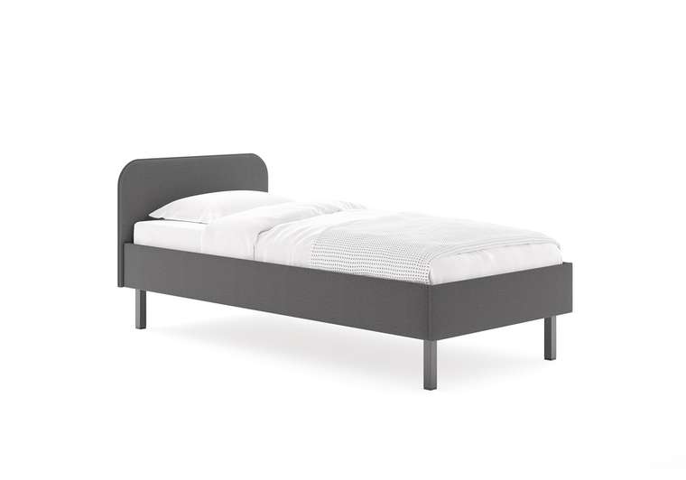 Кровать Hanna 90х200 темно-серого цвета без основания