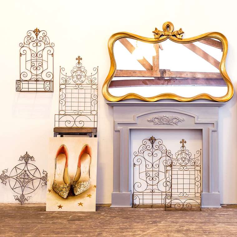 Полка-жардиньерка Пале-Рояль черный антик