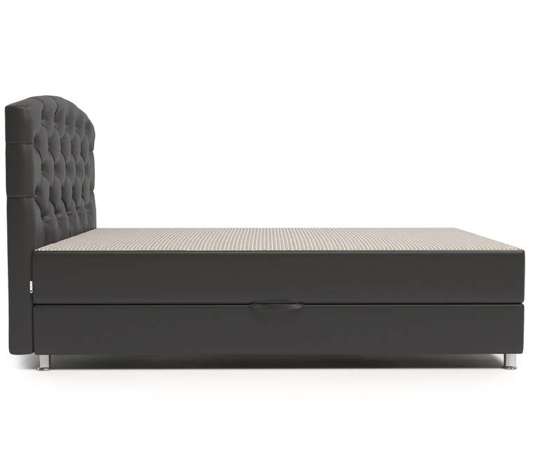 Кровать тахта Премиум 90х198 бежево-коричневого цвета с подъемным механизмом