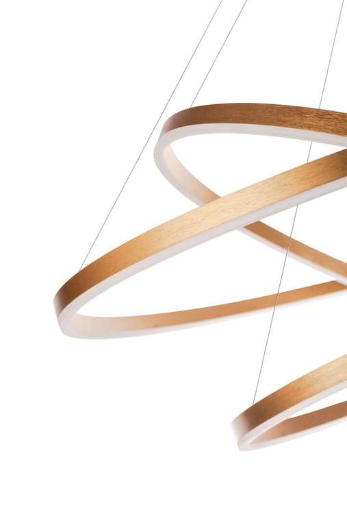 Подвесной светильник Orblaze 3 rings 800 золотого цвета