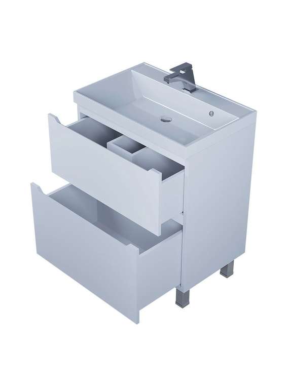 Напольная тумба под раковину Tanos 70 белого цвета