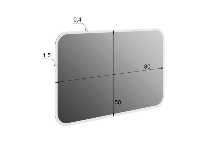 Зеркало Фортуна 3 50х80 в золотой раме