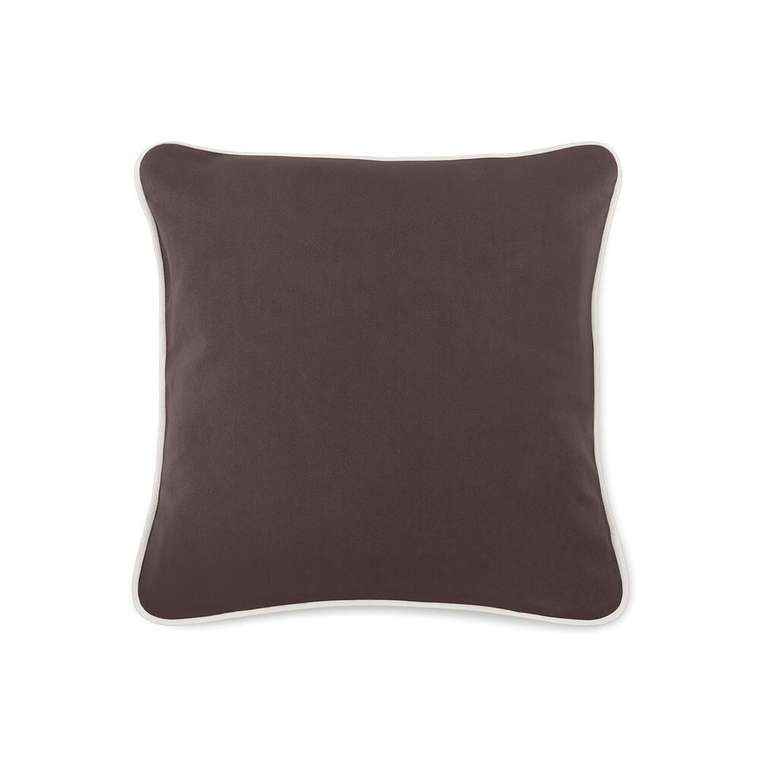 Подушка декоративная Duo коричнево-бежевого цвета 