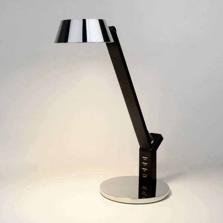 Светодиодная настольная лампа с сенсорным управлением 80426/1 черный/серебро Slink