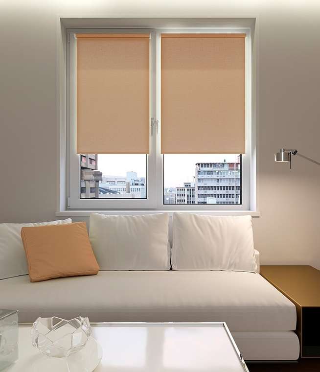 мини ролета Лестер 52х175 бежевый