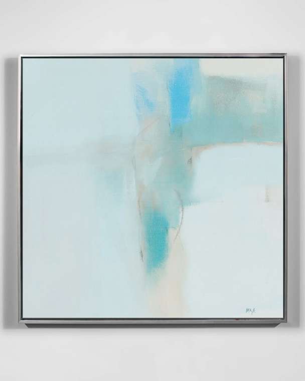 Картина Серенити 95х95 в серебряной раме