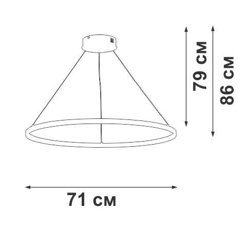 Подвесная люстра V2516-8/3S (металл, цвет золото)