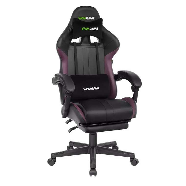 Игровое компьютерное кресло Throne черно-пурпурного цвета