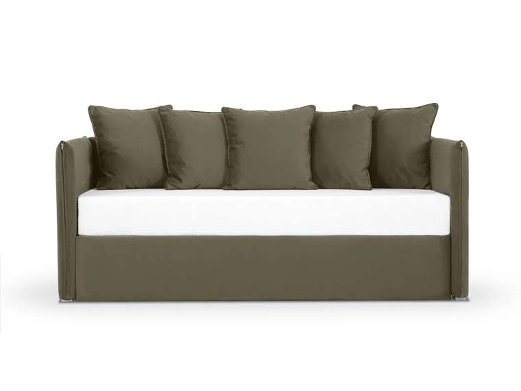 Диван-кровать Milano 90х190 коричнево-серого цвета