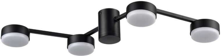 Люстра led с матовой черной арматурой Lumion Sanata 8187/4C черный, металл LED GX53 4*7W 220V
