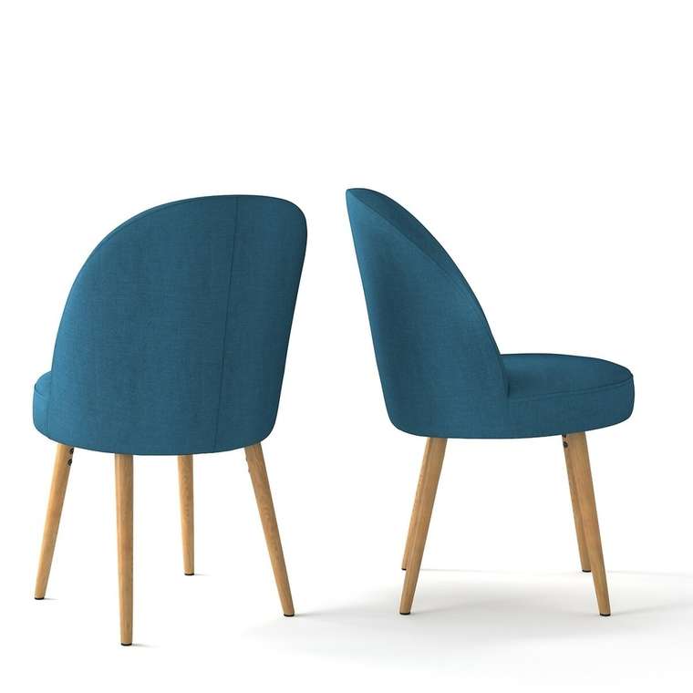 Набор из двух стульев Quilda синего цвета
