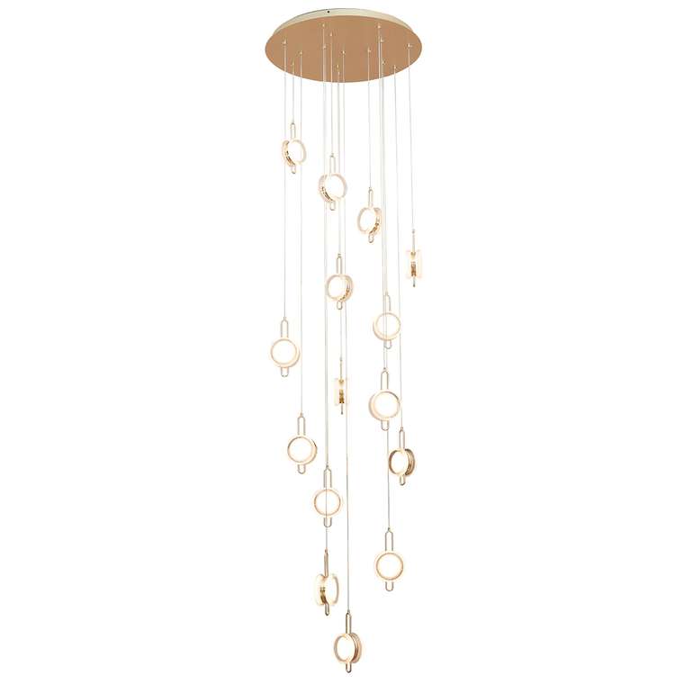 подвесная люстра Yo-yo металл, акрил 32*LED*4W, 10240LM, 4000K, included