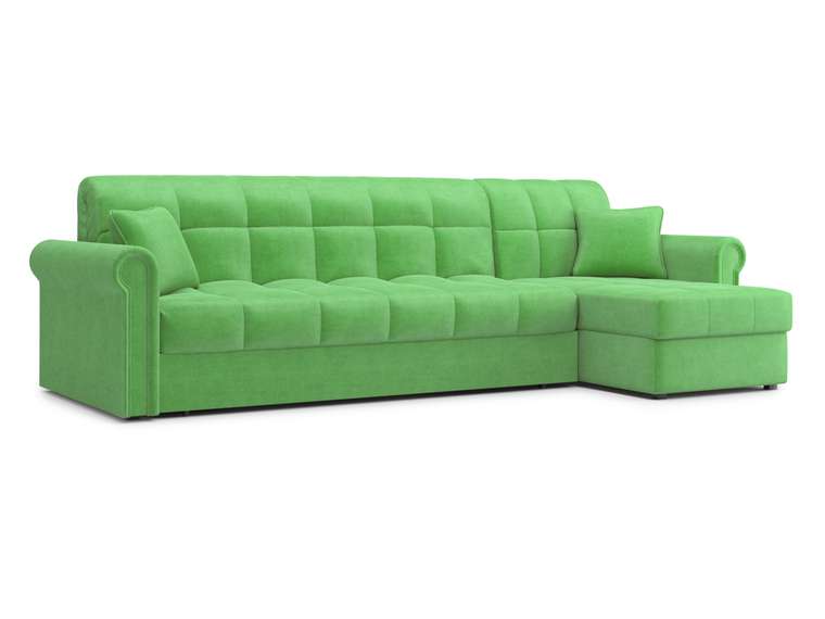 Угловой диван-кровать Палермо 1.4 светло-зеленого цвета