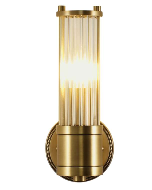 Светильник настенный Brass V11020-1W прозрачно-золотого цвета