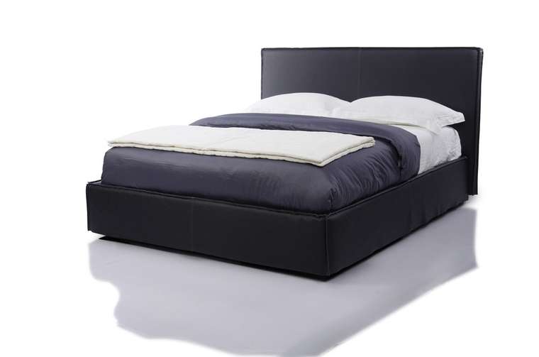 Кровать Mood 180х200 черного цвета с ортопедической решеткой