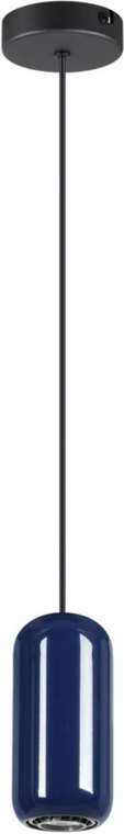 Подвесной светильник Odeon Light Ovali 5053/1E PENDANT черный/синий/металл GU10 LED 4W