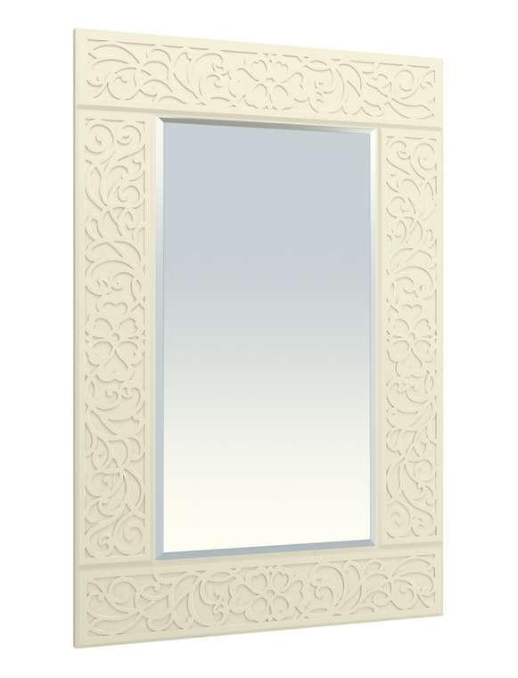 Настенное зеркало Соня Премиум 60х90 ванильного цвета