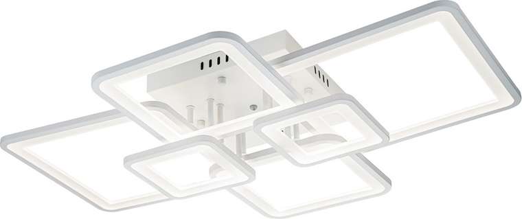 Потолочная люстра с пультом белый (+ночной режим) с пультом Escada Plain 10286/6 LED*154W White