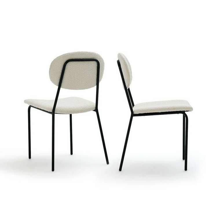 Комплект из двух стульев из малой пряжи Orga светло-бежевого цвета