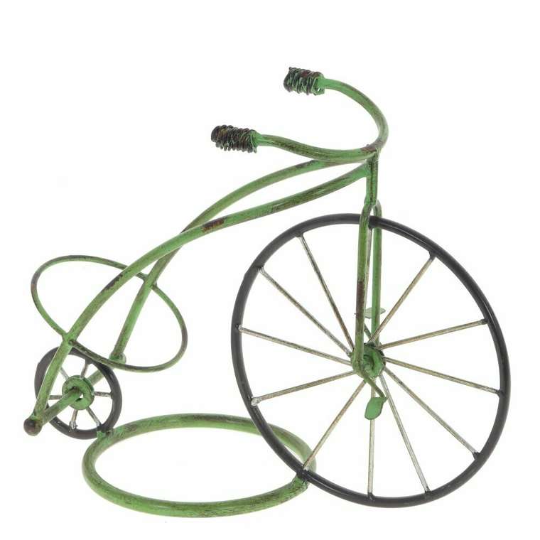 Подставка для бутылки Велосипед зеленого цвета