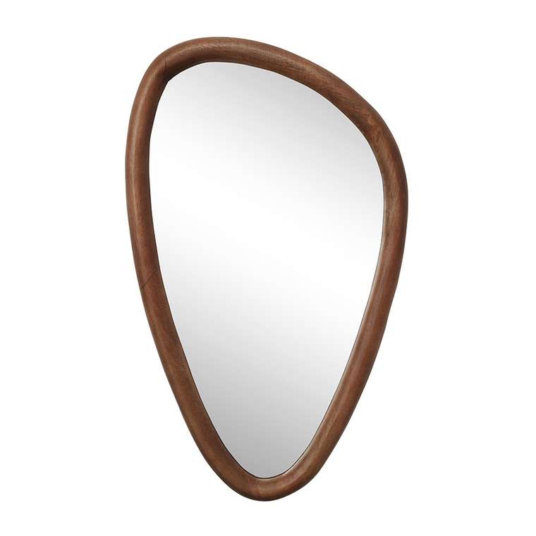 Настенное зеркало Torhill 42х70 в коричневой раме