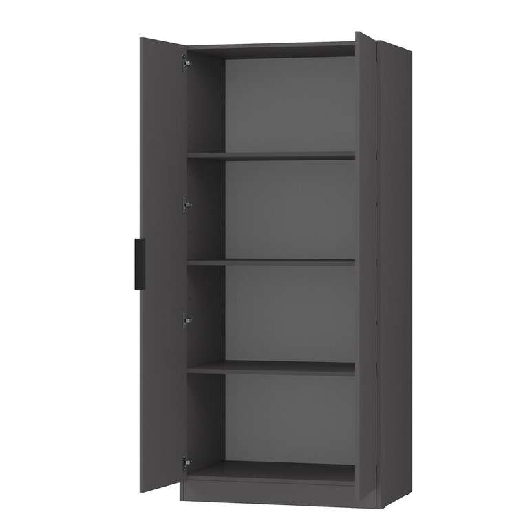 Шкаф с полками Tower-S 001.1 темно-серого цвета