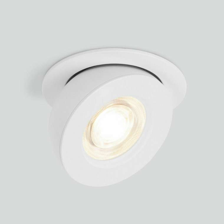 Встраиваемый точечный светодиодный светильник Pruno белый 25080/LED