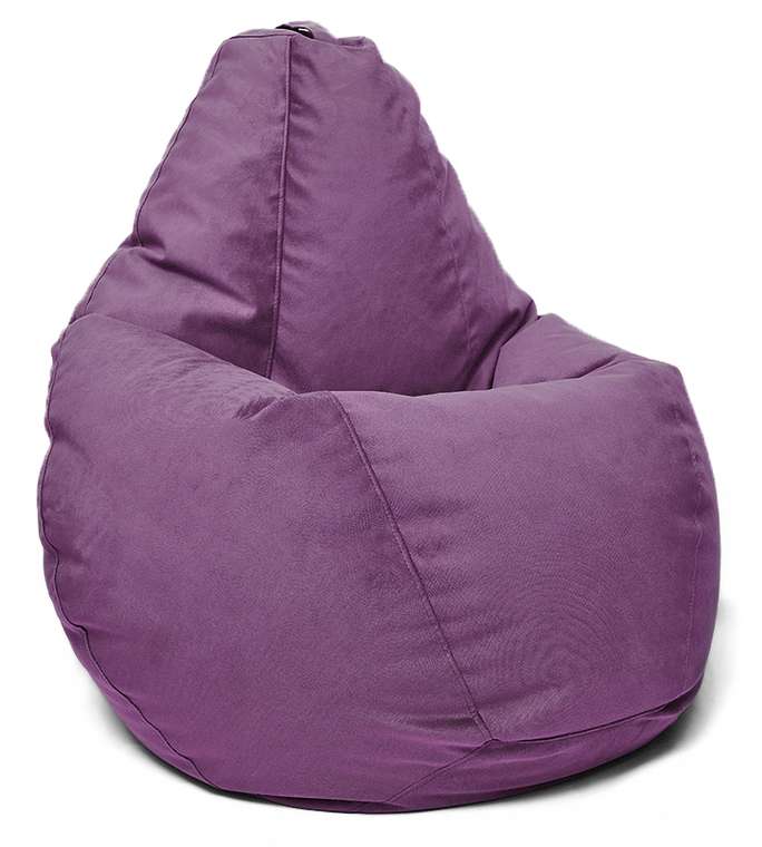 Кресло мешок Груша Maserrati 18 XL фиолетового цвета