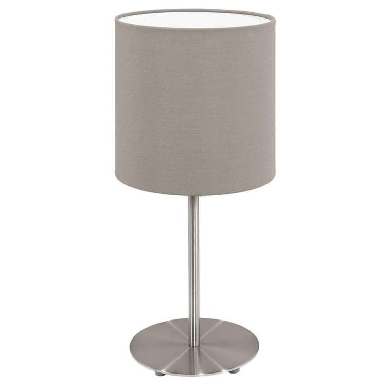 Настольная лампа Pasteri Taupe 95726 (ткань, цвет коричневый)