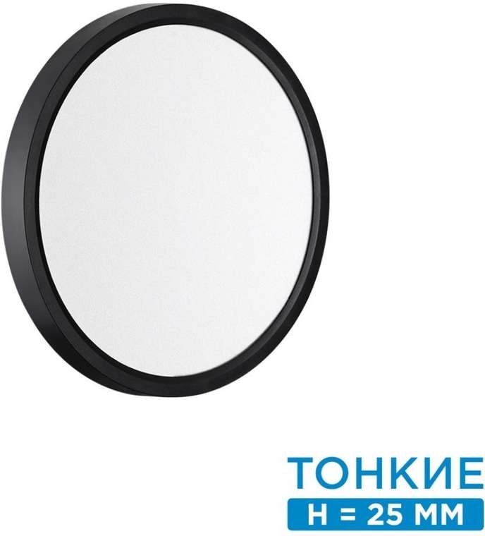 Настенно-потолочный Sonex Alfa Black 7660/18L MITRA пластик/белый/черный LED 18Вт 3000/4000K D230 IP20
