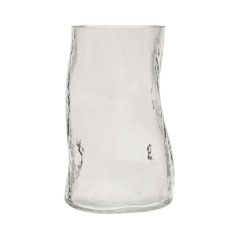 Декоративная ваза М из стекла светло-серого цвета