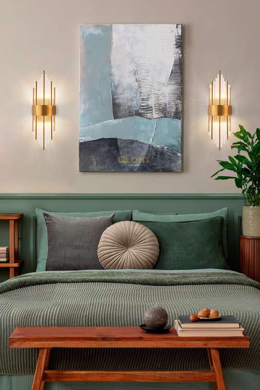 Бра Cloyd CARTEL-B W2 / выс. 60 см - латунь