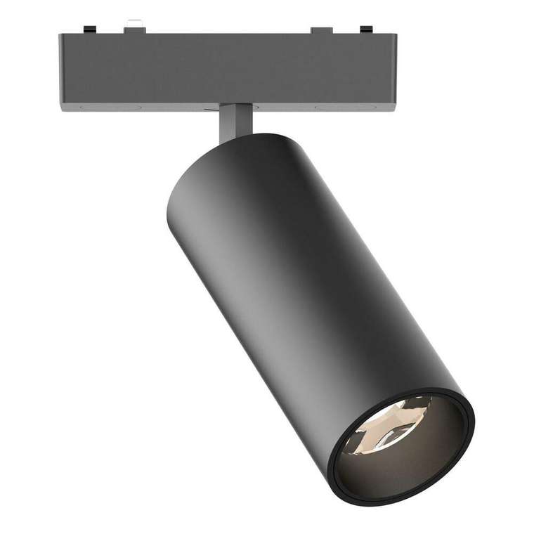 Магнитный трековый светильник Черный LED 1*18W 3000K 1 060Lm Ra&gt;90 &gt;90 IP20 D55xH135 48V SKYFLAT
