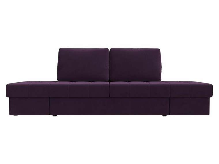 Прямой диван трансформер Сплит фиолетового цвета