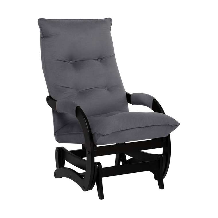 Кресло-маятник Луно серого цвета