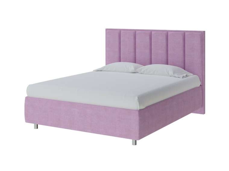 Кровать без основания Routa 160х200 сиреневого цвета (велюр)