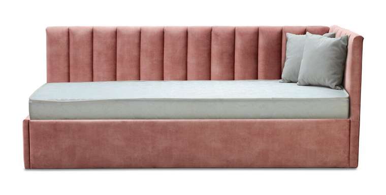 Кровать Эспо 90х200 розового цвета с подъемным механизмом