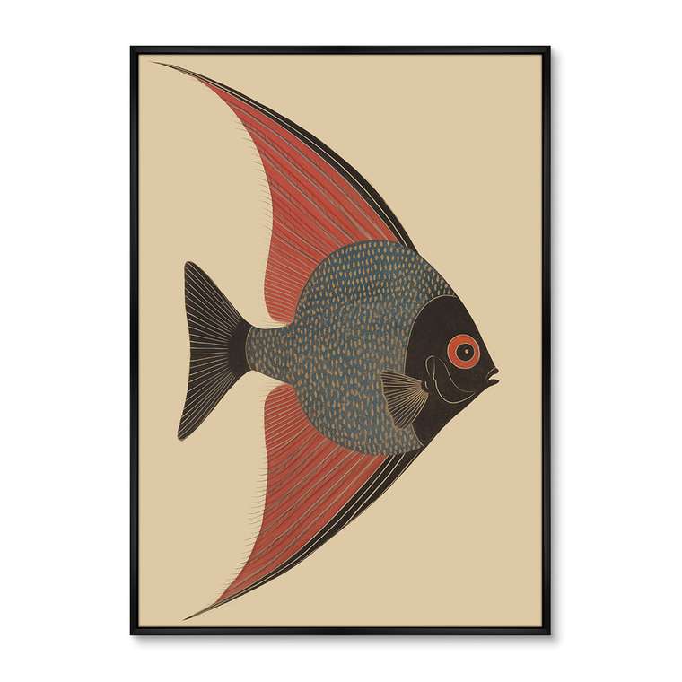 Набор из двух репродукций картин Angel Fish 2024 год