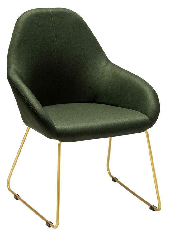 Стул-кресло Kent темно-зеленого цвета