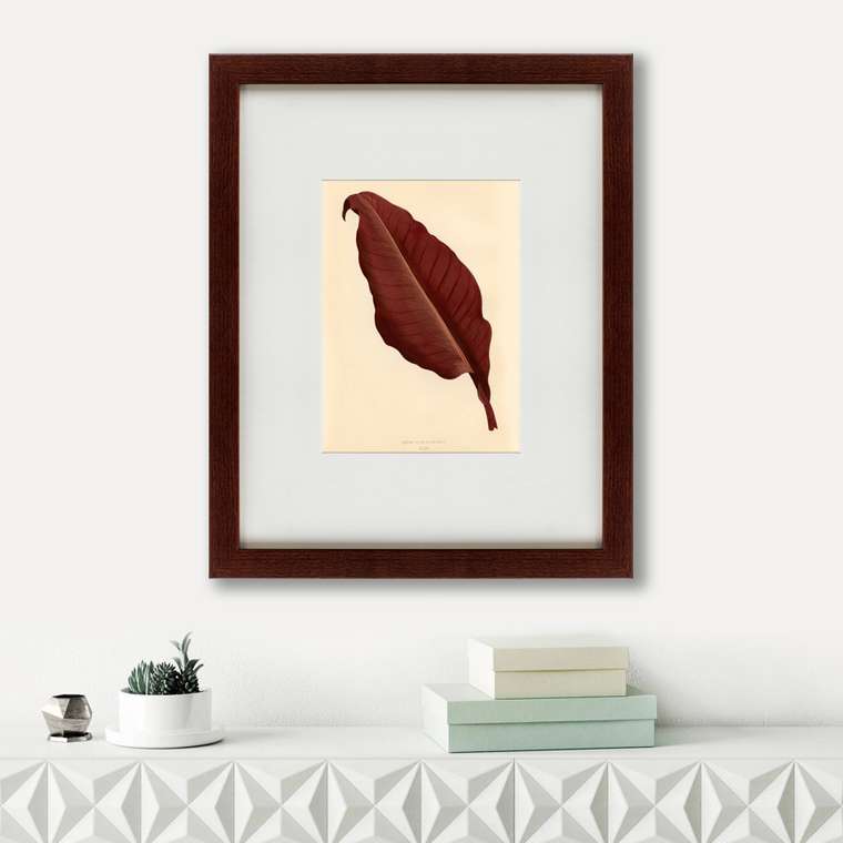 Картина The dark red leaf 1881 г.