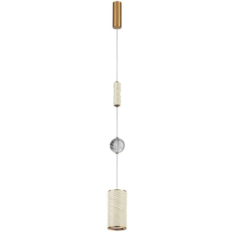 Подвесной светильник Odeon Light Riviera 5450/18L молочный/античная бронза/металл/керамика/хрусталь/акрил LED x 18W 2000К/3000K/4000K/переключ