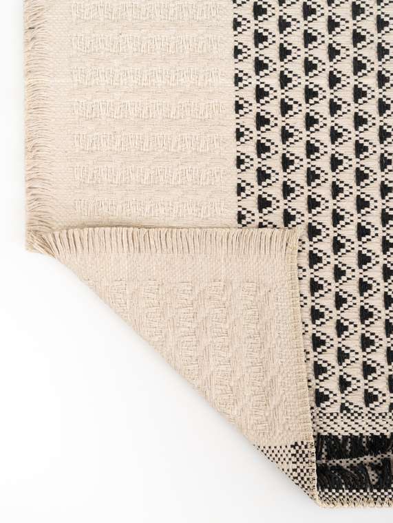 Ковер Kilim Latice 160x230 бежево-серого цвета