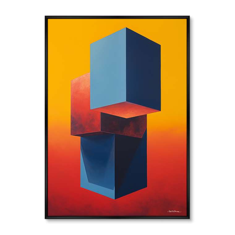 Репродукция картины Cubes, 2024г.