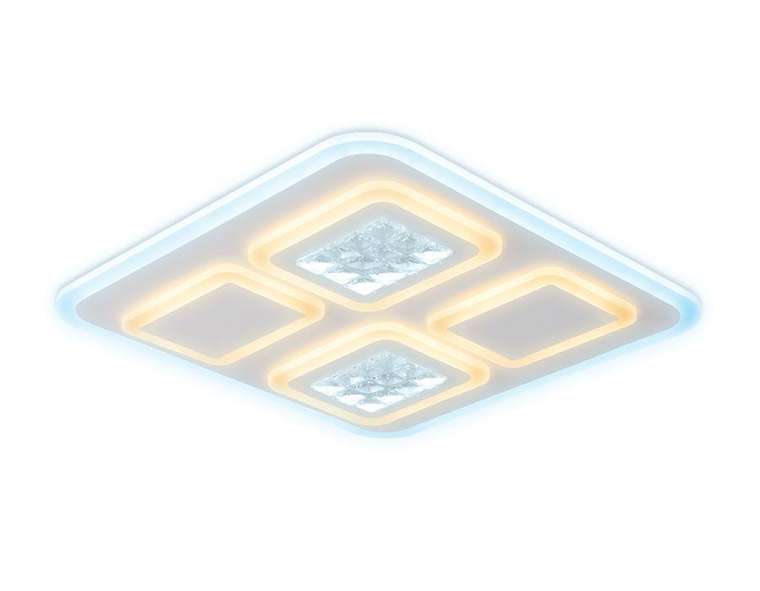 Потолочный светодиодный светильник Ice белого цвета