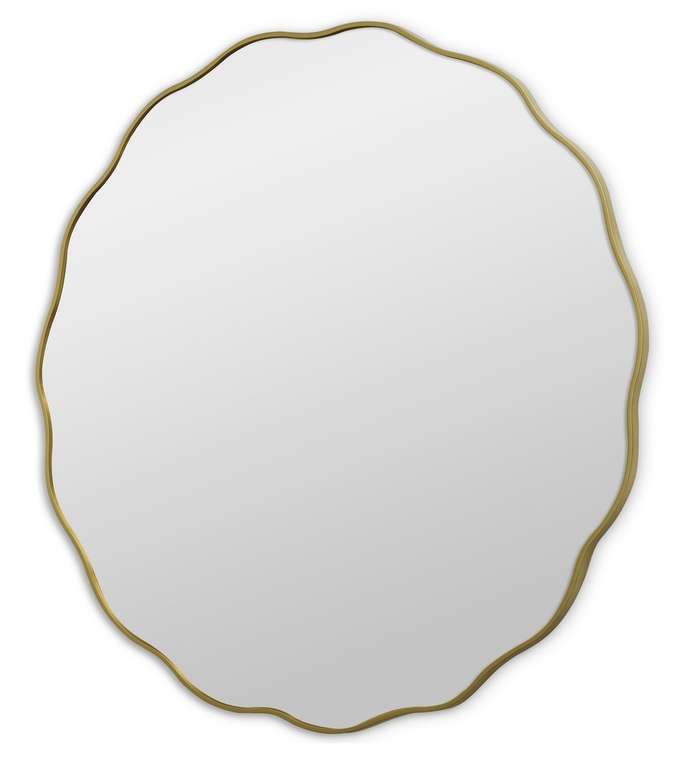 Настенное зеркало Fancy M 80х80 золотого цвета